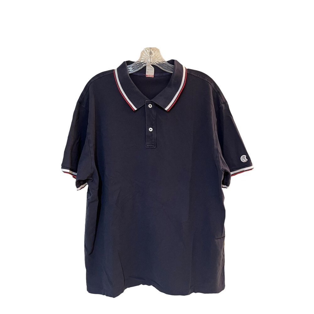 Champion Todd Synder Men's Navy Blue Embroidered Logo Twin Tipped Polo Shirt 2XL